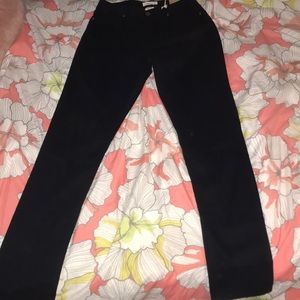 Suede skinny jean